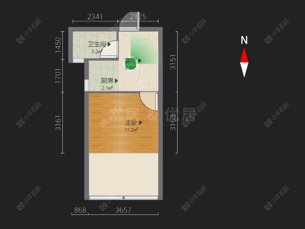 常州香江康桥在售二手房房源户型图_小牛看房