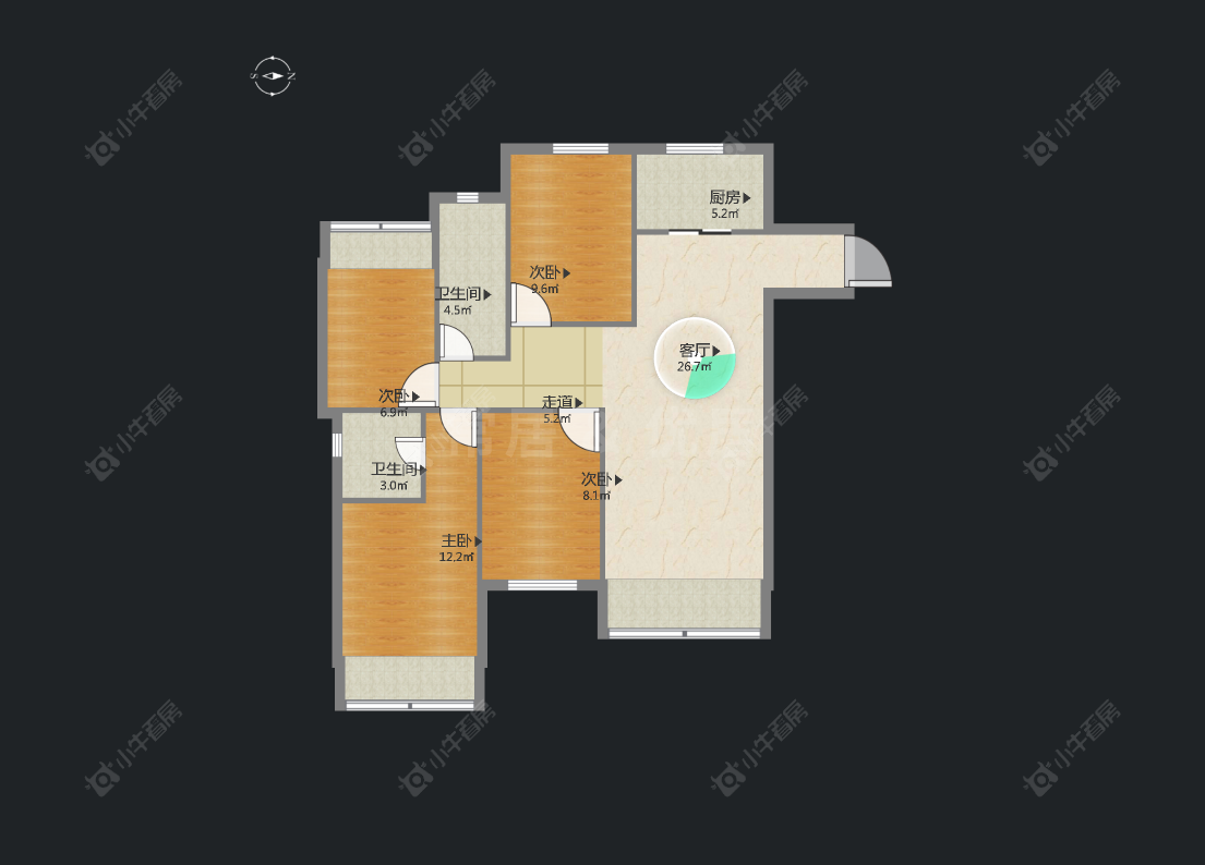 常州华润国际一期在售二手房房源户型图_小牛看房