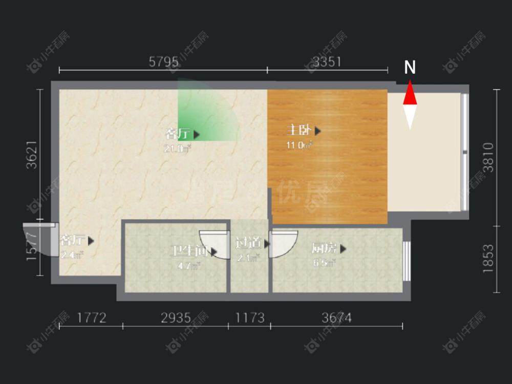 常州京城豪苑北区在售二手房房源户型图_小牛看房