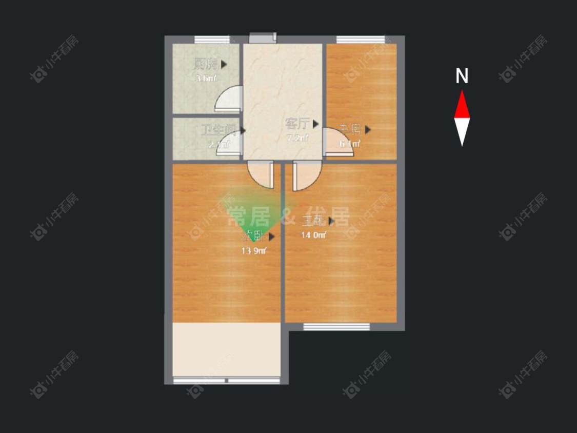 常州机械新村在售二手房房源户型图_小牛看房