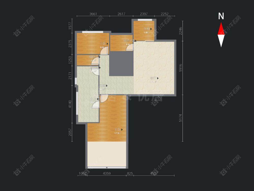 常州金地天际在售二手房房源户型图_小牛看房