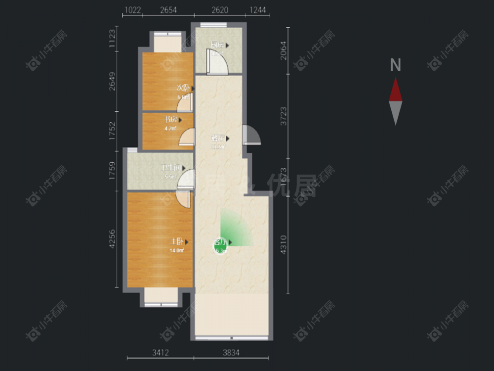 常州锦江丽都花园南区在售二手房房源户型图_小牛看房