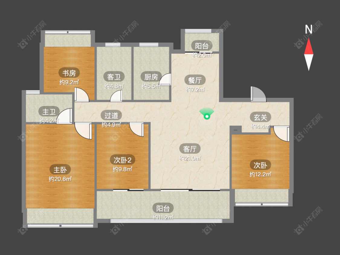 常州龙信臻园在售二手房源户型图_小牛看房
