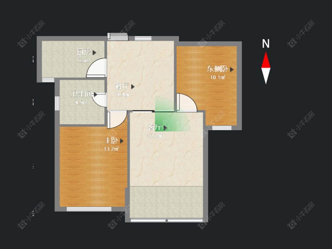 常州新城蓝钻苑北区在售二手房房源户型图_小牛看房