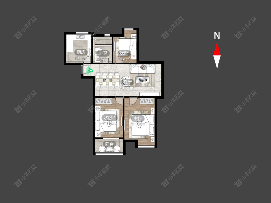 常州香树湾云景在售二手房房源户型图_小牛看房