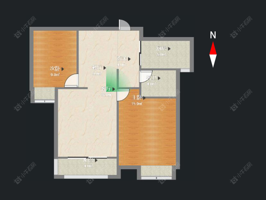 常州绿都万和城二区在售二手房房源户型图_小牛看房