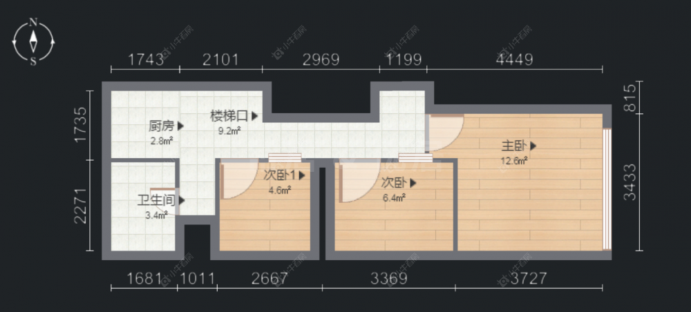 常州亚泰财富中心在售二手房房源户型图_小牛看房