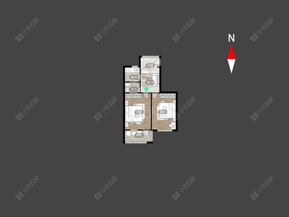 常州西新桥二村在售二手房房源户型图_小牛看房