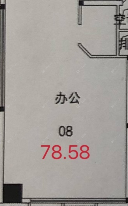 碧桂园金科光明府建面78.58㎡户型图