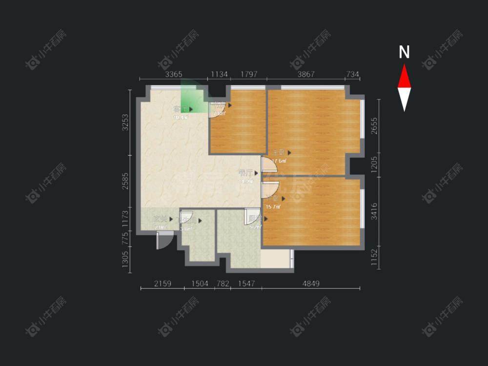 常州公园路在售二手房房源户型图_小牛看房