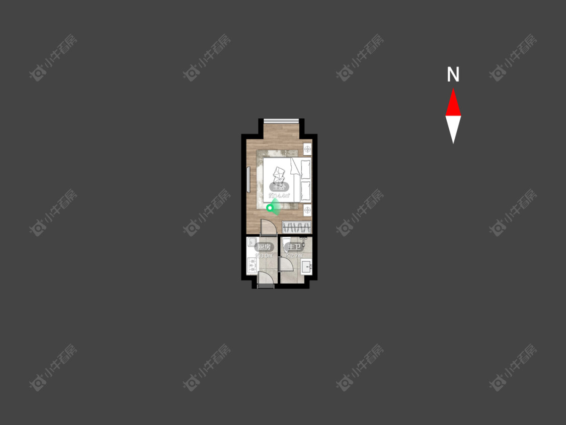 常州莱蒙双子星座公寓在售二手房房源户型图_小牛看房