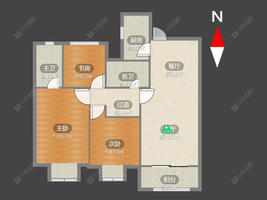 常州绿都万和城七区在售二手房房源户型图_小牛看房