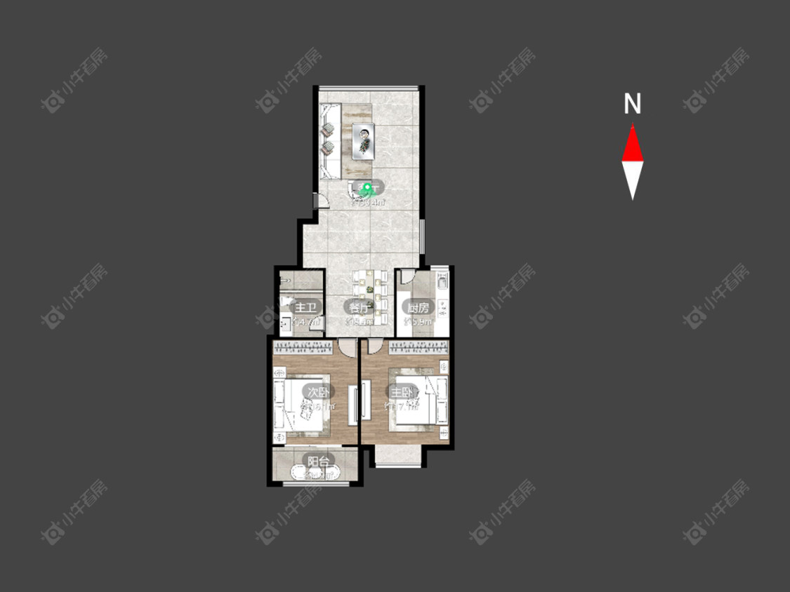 常州金田雅居在售二手房房源户型图_小牛看房