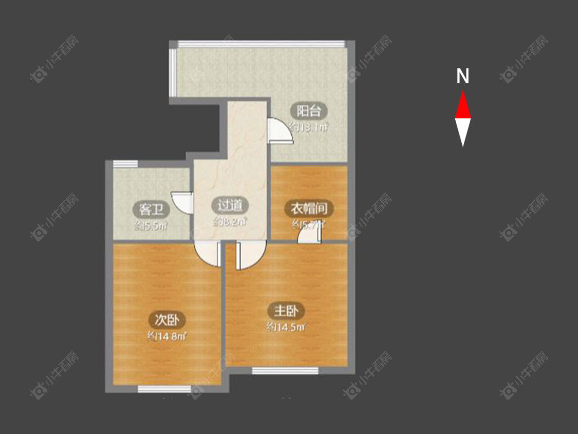 常州腾龙苑西区在售二手房房源户型图_小牛看房