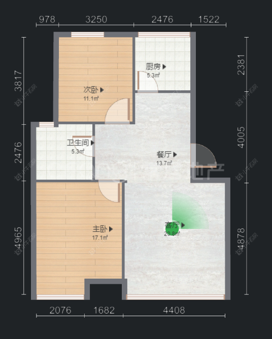 常州雅筑公寓在售二手房房源户型图_小牛看房