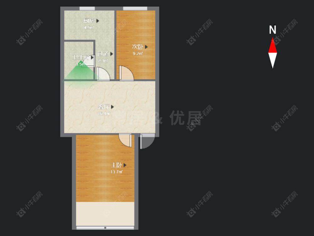 常州公路宿舍在售二手房房源户型图_小牛看房