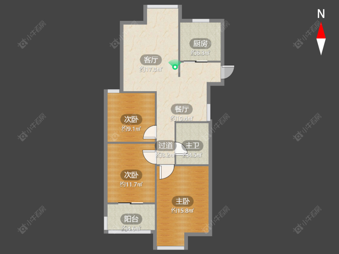 常州湖港名居在售二手房房源户型图_小牛看房