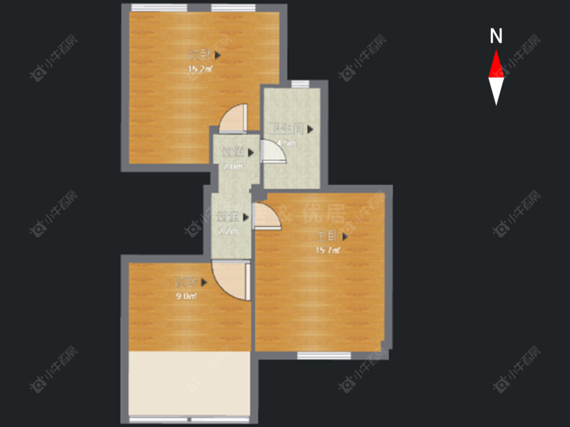 常州蓝天花园东区在售二手房房源户型图_小牛看房