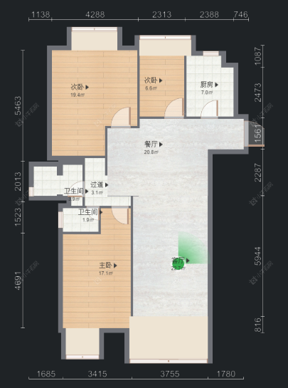 常州阳光龙庭在售二手房房源户型图_小牛看房