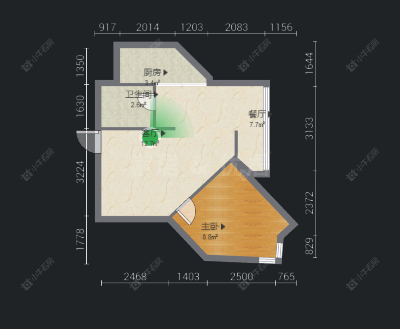 常州高成天鹅湖（公寓）在售二手房房源户型图_小牛看房