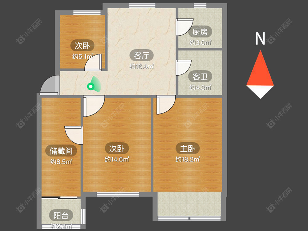 常州花园新村（钟楼）在售二手房房源户型图_小牛看房