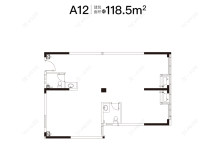 华威创智园建面118㎡户型图