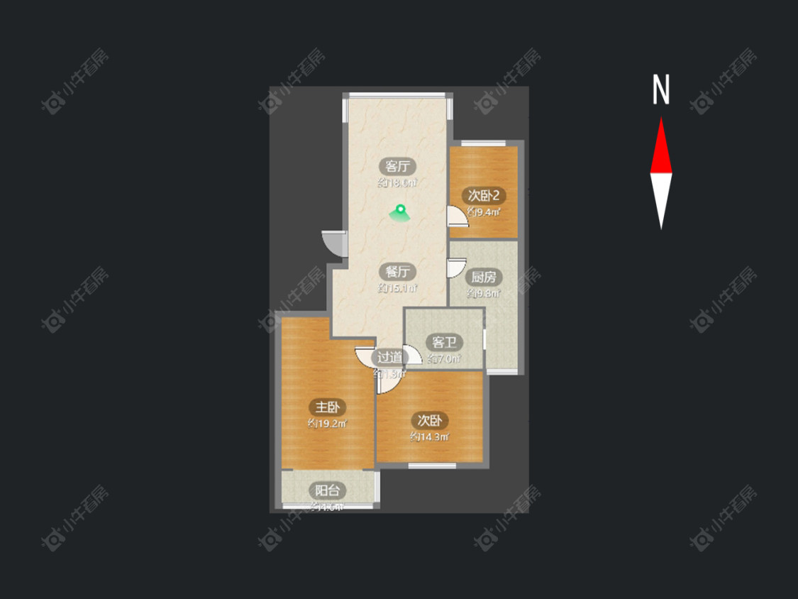 常州荷花池公寓西区在售二手房房源户型图_小牛看房