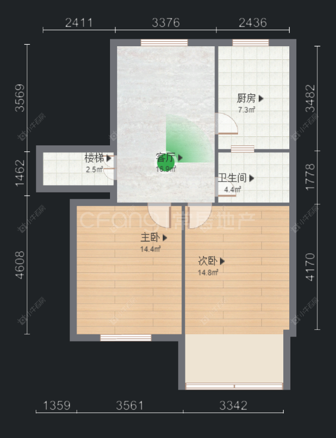 常州北环南村在售二手房房源户型图_小牛看房