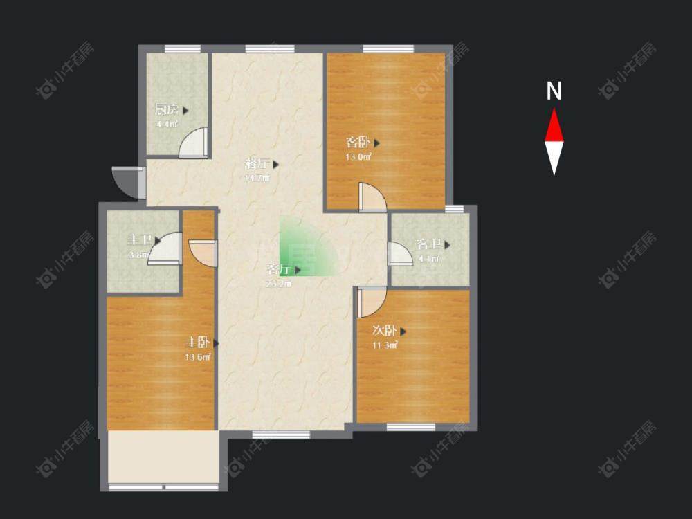 常州盘龙苑西区在售二手房房源户型图_小牛看房