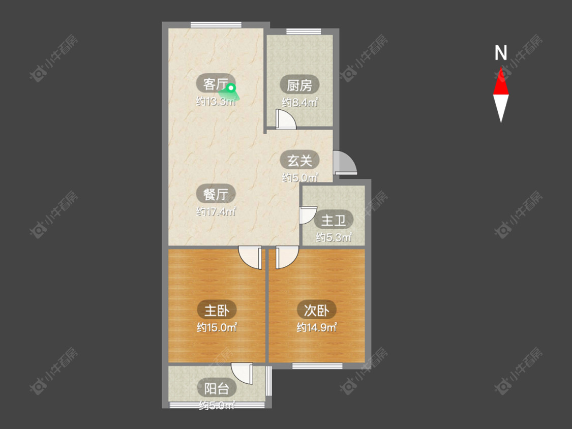 常州盘龙苑西区在售二手房房源户型图_小牛看房