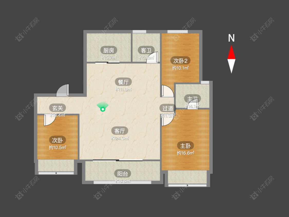 璟尚雅宸房源户型图 常州璟尚雅宸在售二手房源户型图_小牛看房