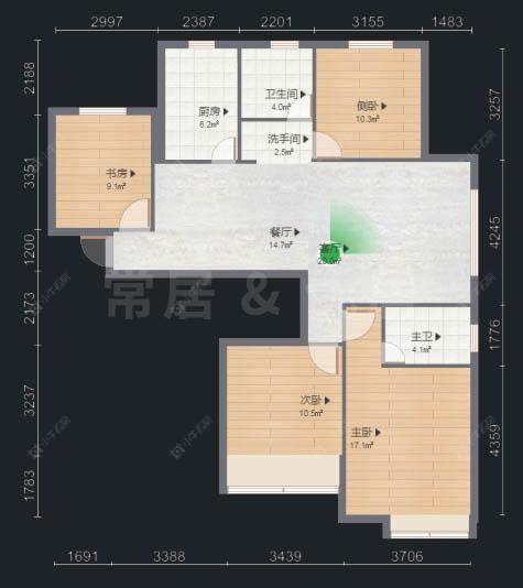 常州滨江明珠城东区在售二手房房源户型图_小牛看房