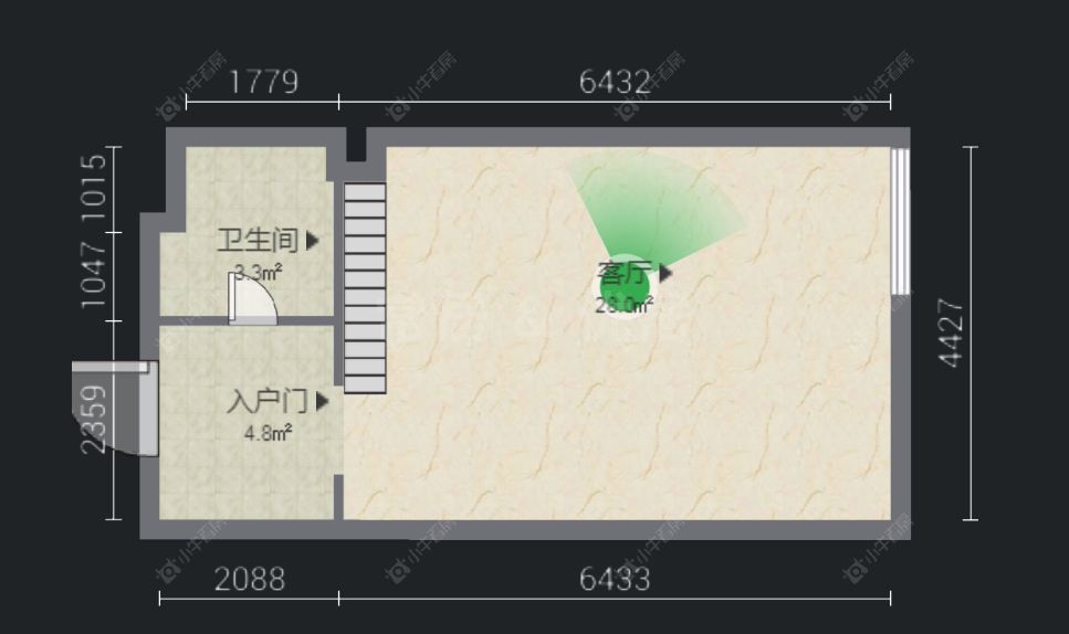 常州吾悦广场悦+公寓在售二手房房源户型图_小牛看房