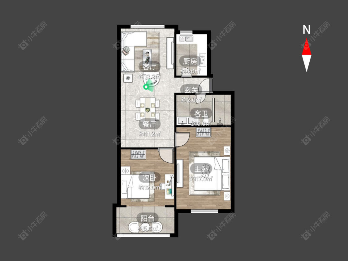 常州翠竹新村南区在售二手房房源户型图_小牛看房