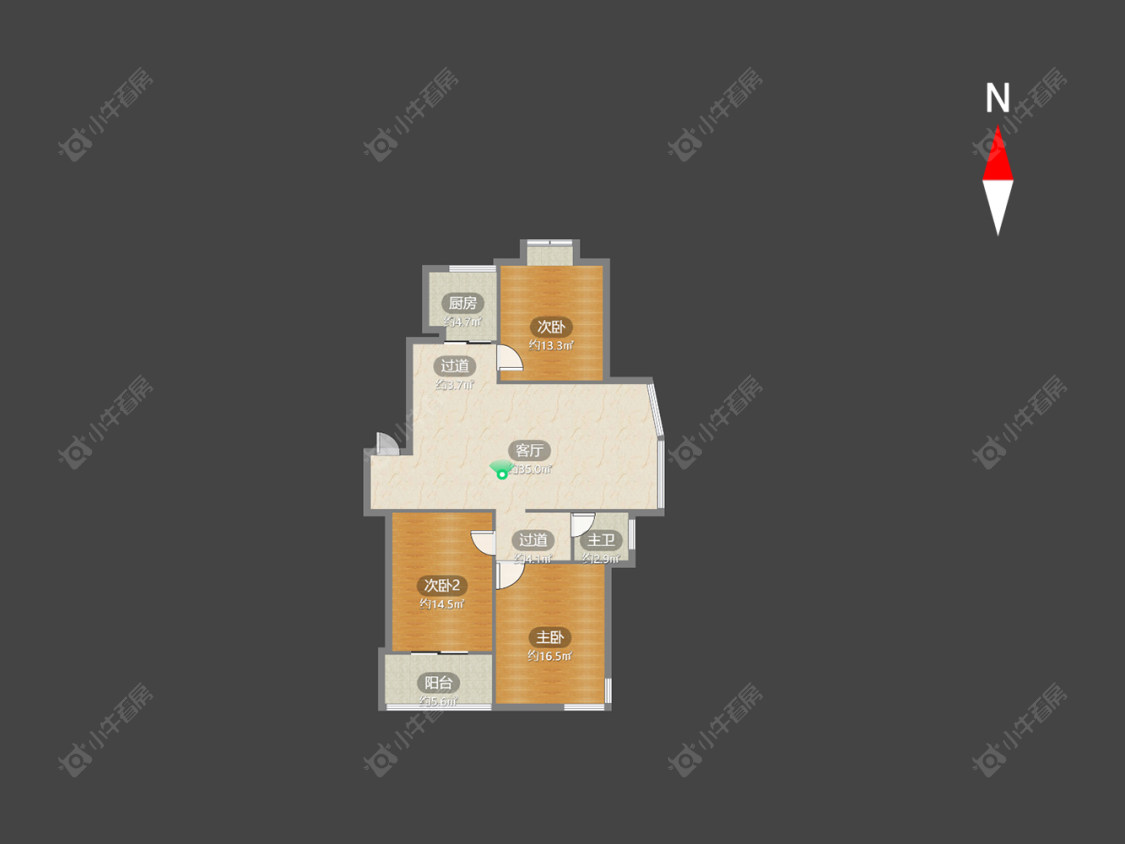 常州锦江丽都花园南区在售二手房房源户型图_小牛看房