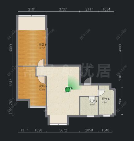 常州蓝天新苑在售二手房房源户型图_小牛看房