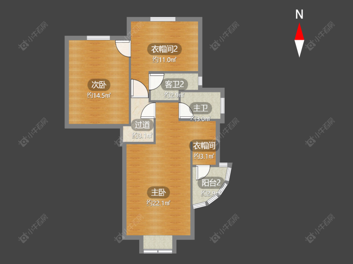 常州左邻右里在售二手房房源户型图_小牛看房