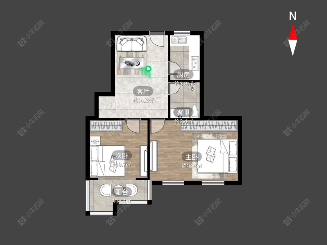 常州翠竹新村南区在售二手房房源户型图_小牛看房