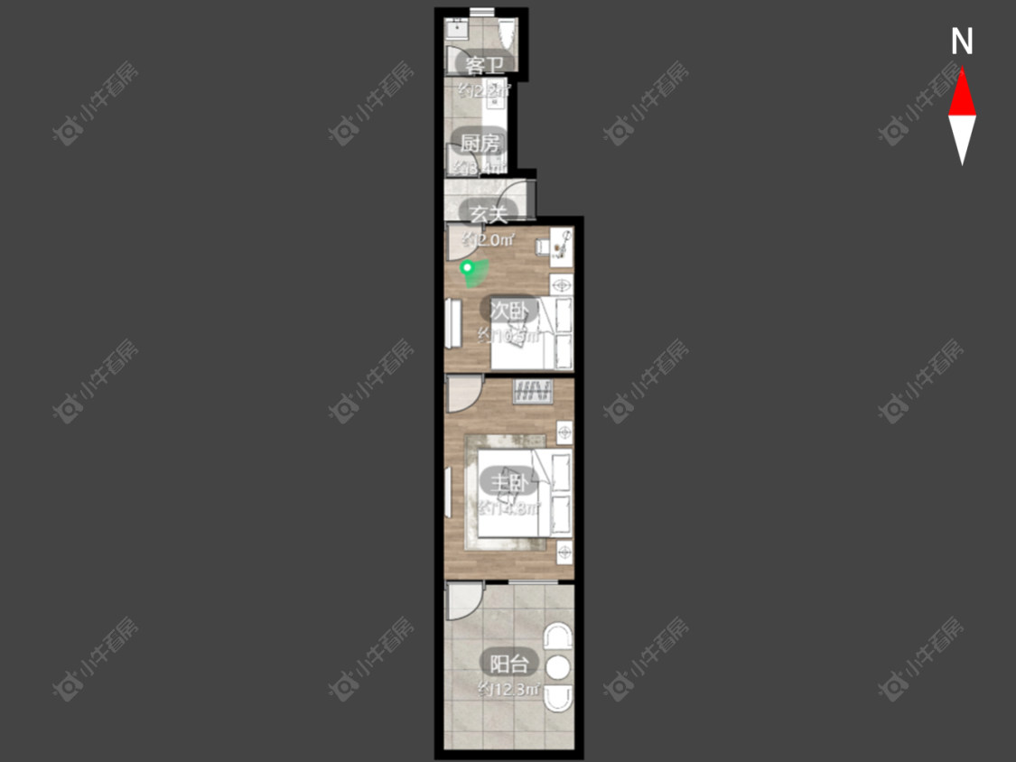 常州电讯宿舍在售二手房房源户型图_小牛看房