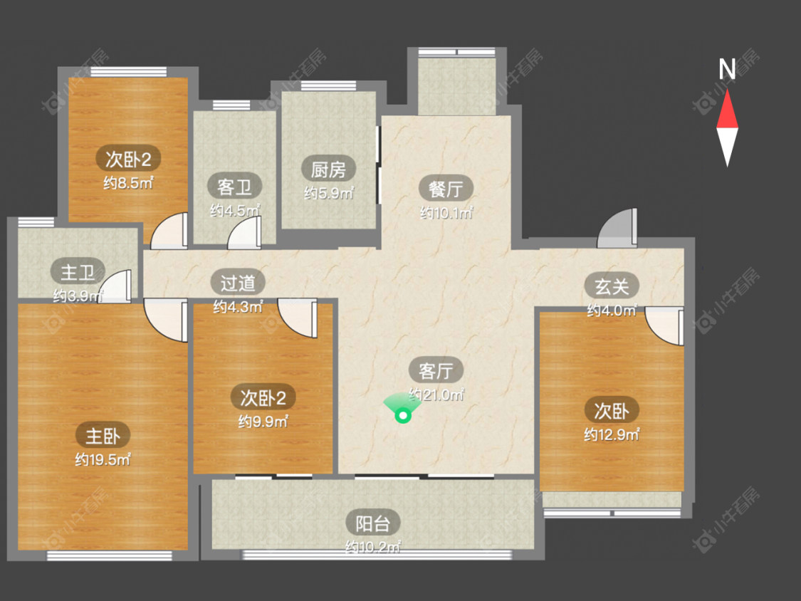 常州龙信臻园在售二手房源户型图_小牛看房