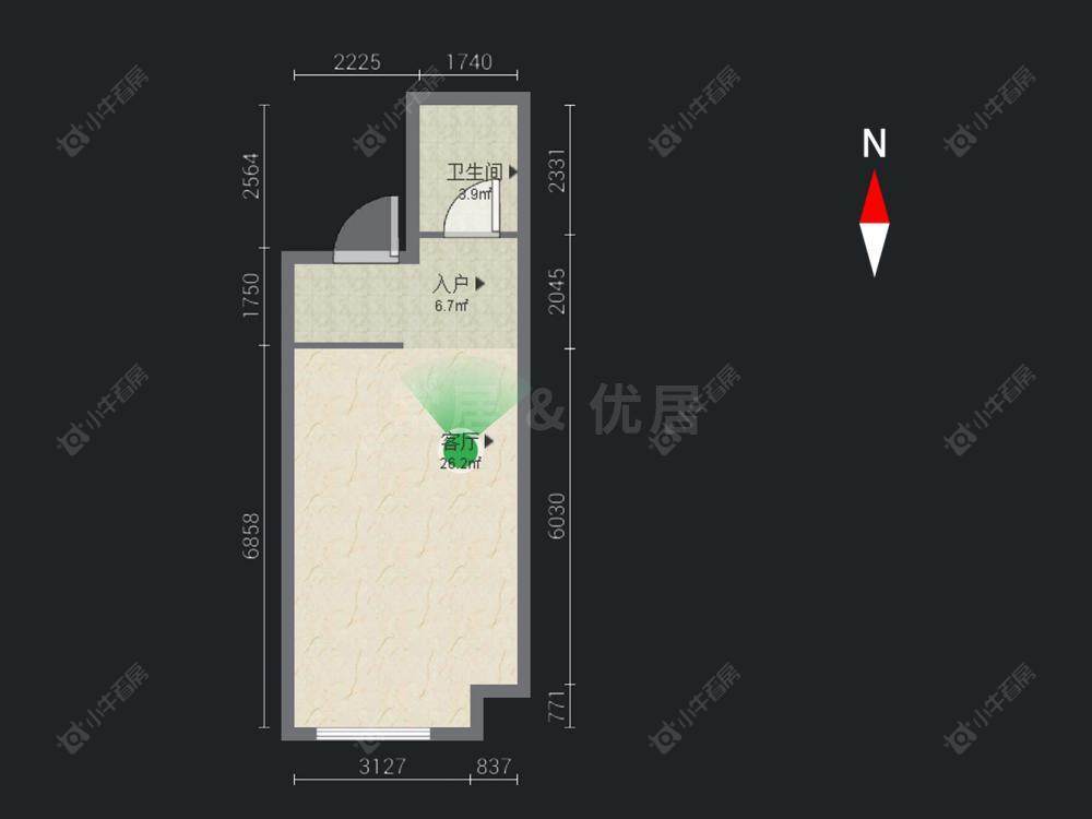 常州武进万达广场在售二手房房源户型图_小牛看房