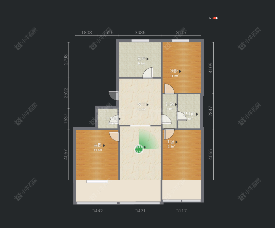 大园地房源户型图 常州大园地在售二手房源户型图_小牛看房