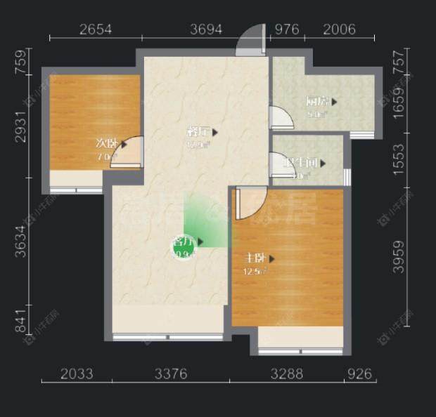 常州滨江明珠城东区在售二手房房源户型图_小牛看房