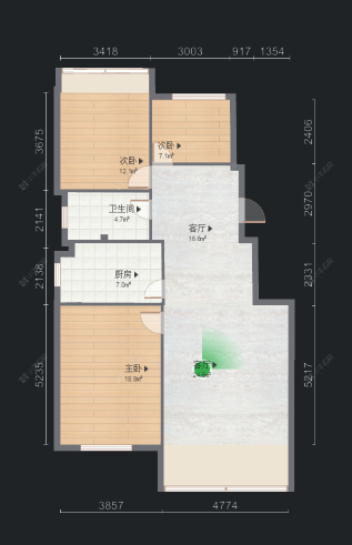 常州银河湾花园在售二手房房源户型图_小牛看房