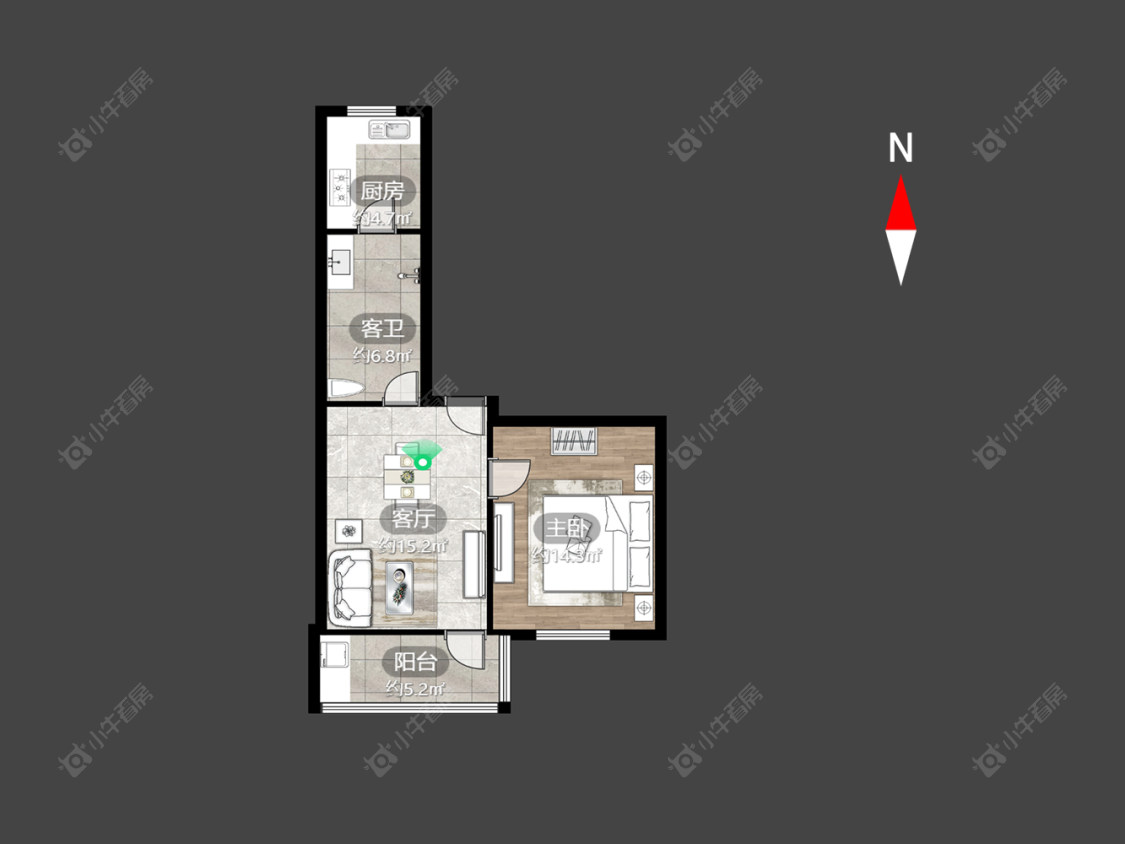 常州建材新村在售二手房房源户型图_小牛看房