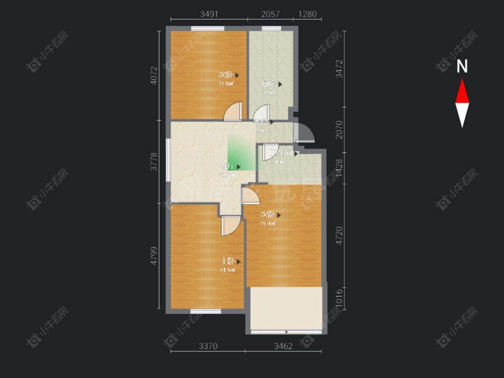 常州翠竹新村南区在售二手房房源户型图_小牛看房