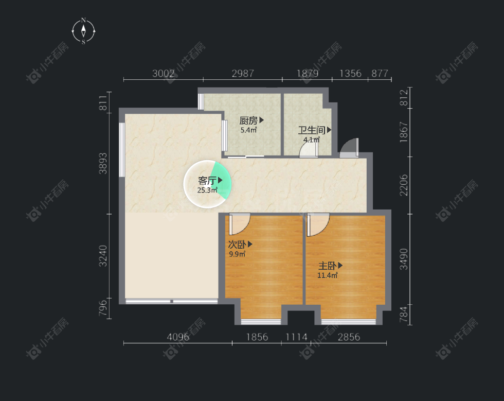 常州公园路在售二手房房源户型图_小牛看房