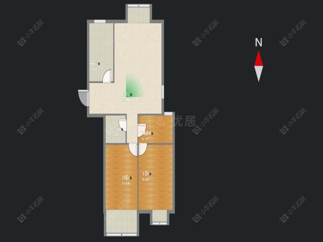 常州金百花园在售二手房房源户型图_小牛看房