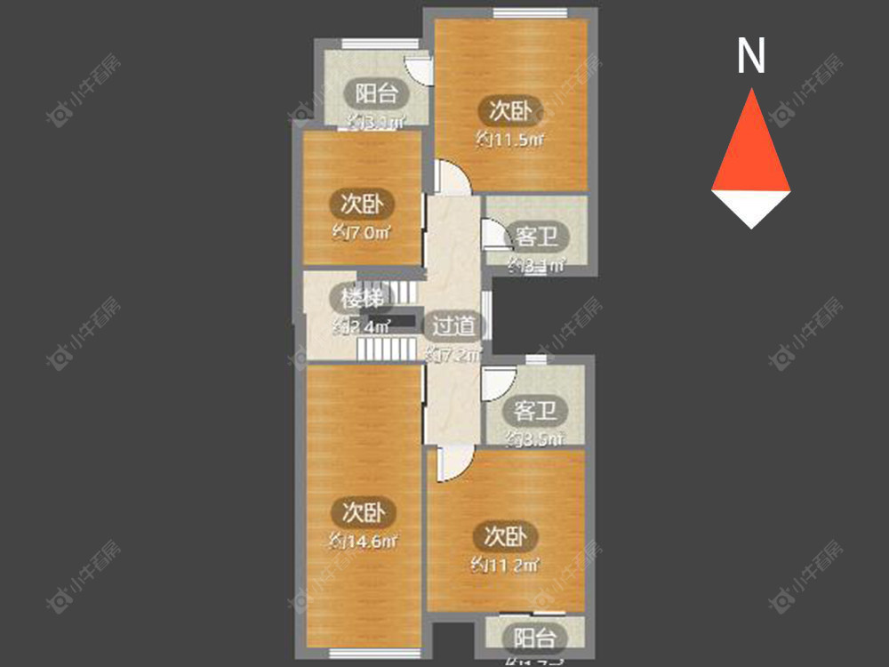 常州招商花园城别墅区在售二手房房源户型图_小牛看房