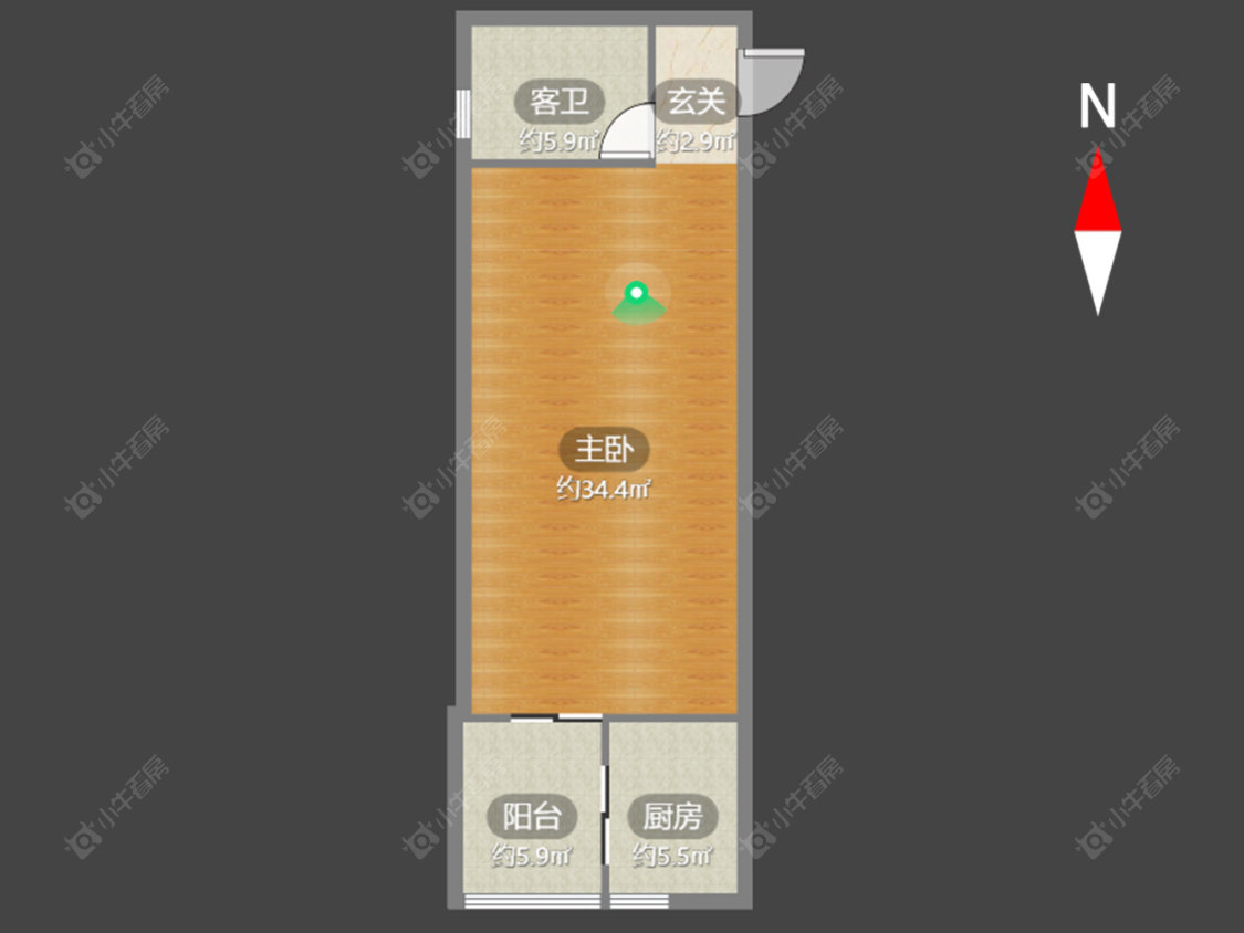 常州新北万达广场在售二手房房源户型图_小牛看房